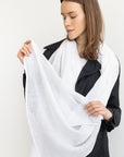 Snow White linen scarf - Linen Couture Boutique