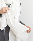 Pale Pink linen scarf - Linen Couture Boutique