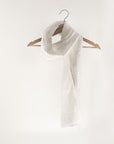 White linen scarf - Linen Couture Boutique