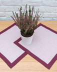 Double sided linen napkins - Linen Couture