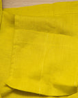 Lemon linen crossbody bag - Linen Couture