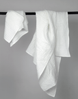 Light Grey linen waffle towel - Linen Couture