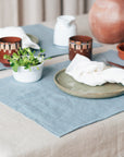 Light pink linen placemats set - Linen Couture