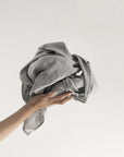 Linen scarf in Light Grey - Linen Couture