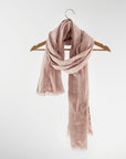 Linen scarf in Pale Pink - Linen Couture