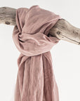 Linen scarf in Pale Pink - Linen Couture