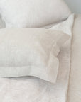 Linen Sham Pillowcase in Light Grey - Linen Couture