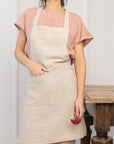 Natural Light linen apron - Linen Couture