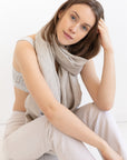 Natural Light linen scarf - Linen Couture