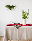 Natural light linen tablecloth - Linen Couture