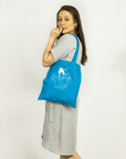 Natural Light linen tote bag with embroidery - Linen Couture