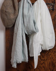 White linen scarf - Linen Couture