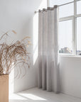 White linen curtain with grommets - Linen Couture Boutique