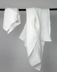 White linen waffle towel - Linen Couture Boutique