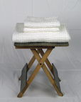 White linen waffle towel - Linen Couture Boutique