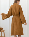 Set of Waffle Linen Robes with Towels for Two - Linen Couture Boutique