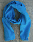 Sky Blue linen scarf - Linen Couture Boutique