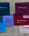 Set of linen samples (10 colors in one set) - Linen Couture Boutique