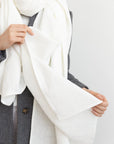 White linen scarf - Linen Couture