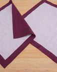 Double sided linen napkins - Linen Couture