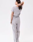 Ice Blue linen / Natural Linen Pajama set / Linen loungewear / Linen sleepwear - Linen Couture