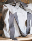 Lemon linen canvas bag - Linen Couture