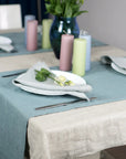 Light Grey linen napkins set - Linen Couture