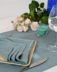 Light Grey linen napkins set - Linen Couture