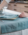 Light Grey linen napkins set - Linen Couture