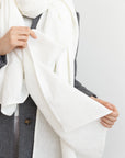 Light Grey linen scarf - Linen Couture