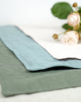 Light pink linen placemats set - Linen Couture