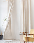 Linen curtain with multifunctional heading tape - Linen Couture