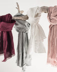 Linen scarf in Pale Pink - Linen Couture