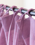 Natural linen curtain with tie top - Linen Couture