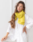 Pear linen scarf - Linen Couture