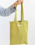 Pear linen tote bag - Linen Couture