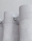 White linen curtain with grommets - Linen Couture Boutique