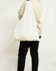 White linen triangle bag - Linen Couture Boutique