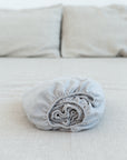 Linen Fitted Bed Sheet in White - Linen Couture Boutique