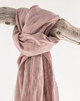 Pale Pink linen scarf - Linen Couture Boutique