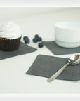 Set of softened linen coasters - Linen Couture