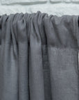 Safari Green linen curtain with rod pocket - Linen Couture Boutique