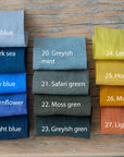 Set of linen samples (10 colors in one set) - Linen Couture Boutique